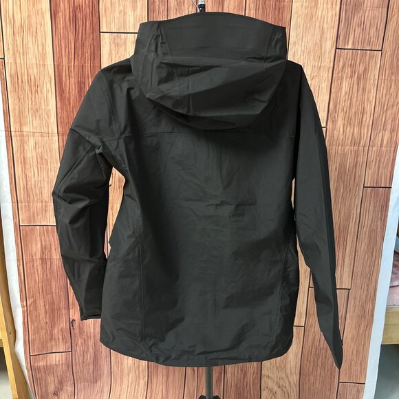 Men's Arcteryx Jacket Black Waterproof Breathable Hooded Hard Shell Jacket - Picture 9 of 9